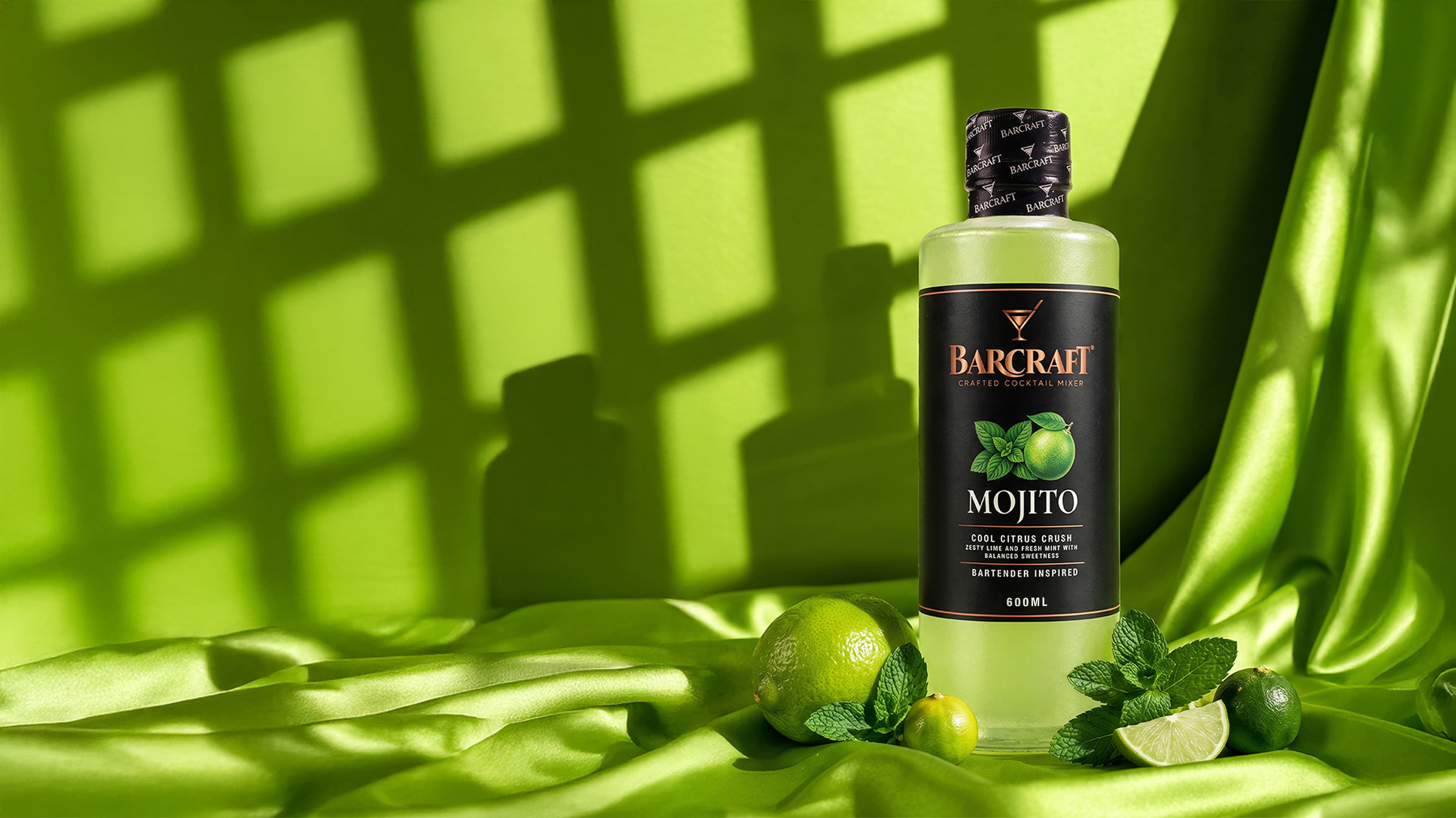 BarCraft Mojito Mixer: Zesty lime and fresh mint with balanced sweetness