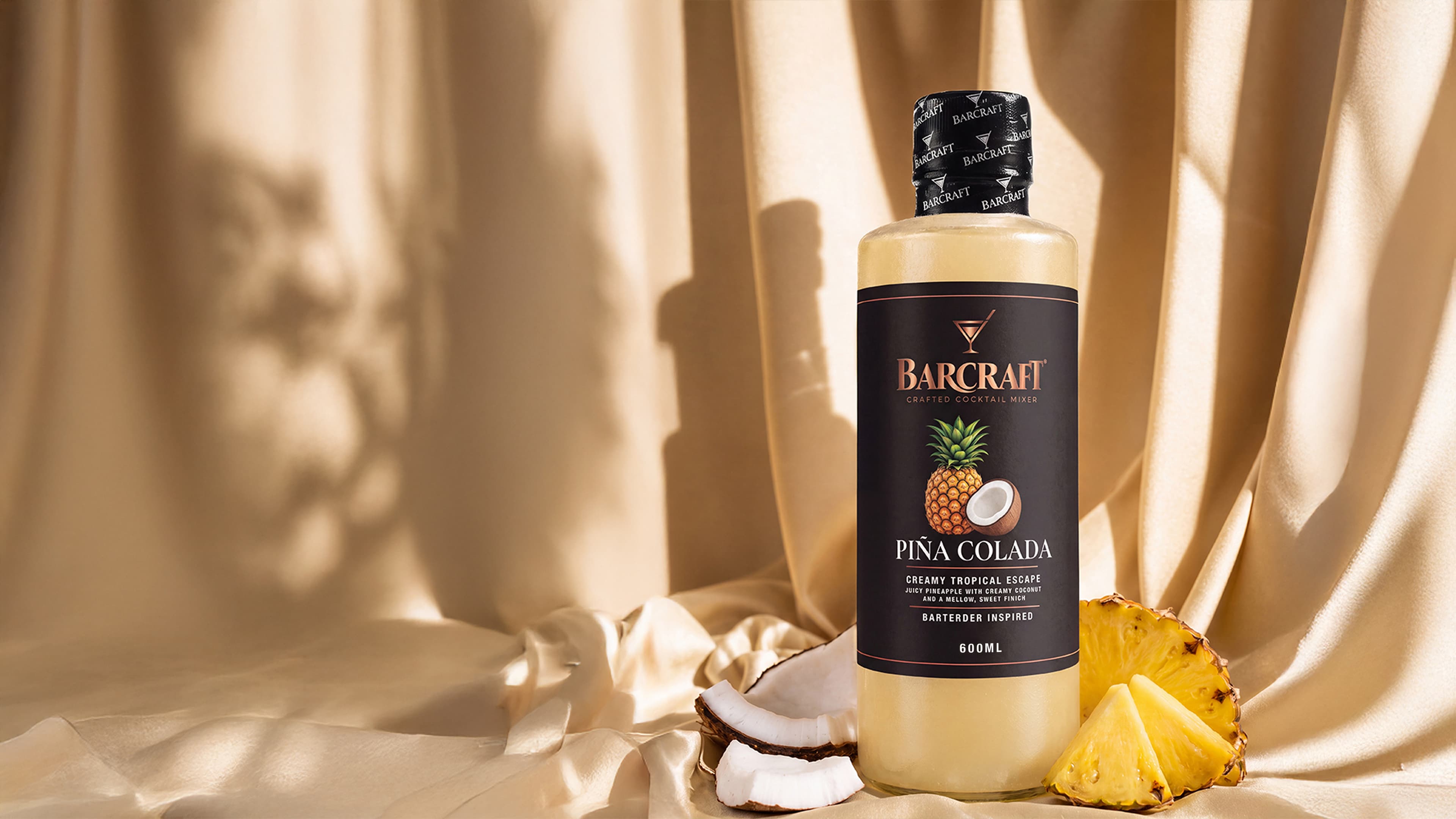 BarCraft Piña Colada Mixer: Juicy pineapple with creamy coconut and a mellow, sweet finish