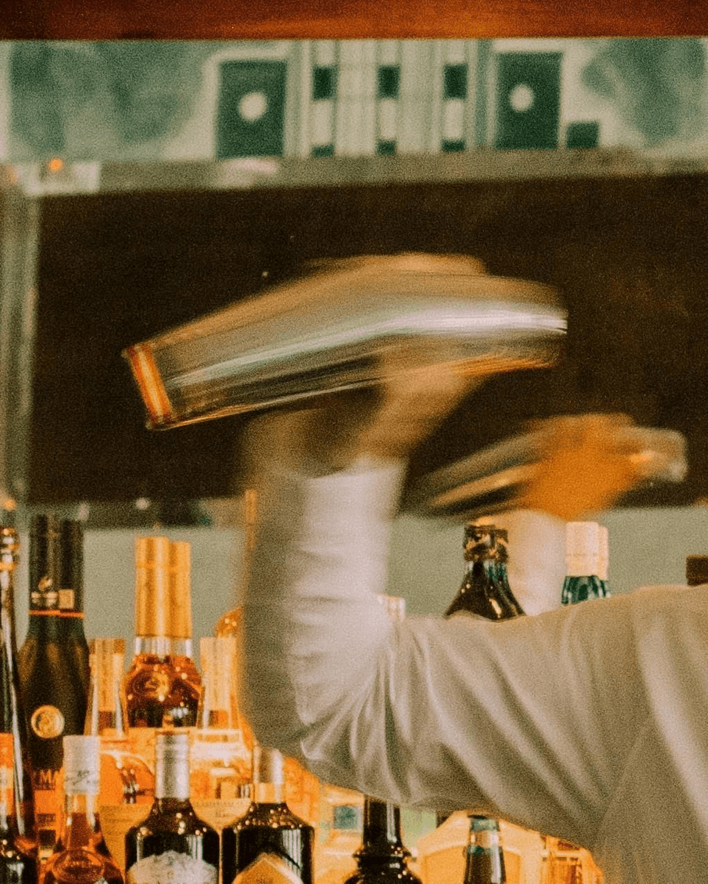 Bartender crafting a cocktail