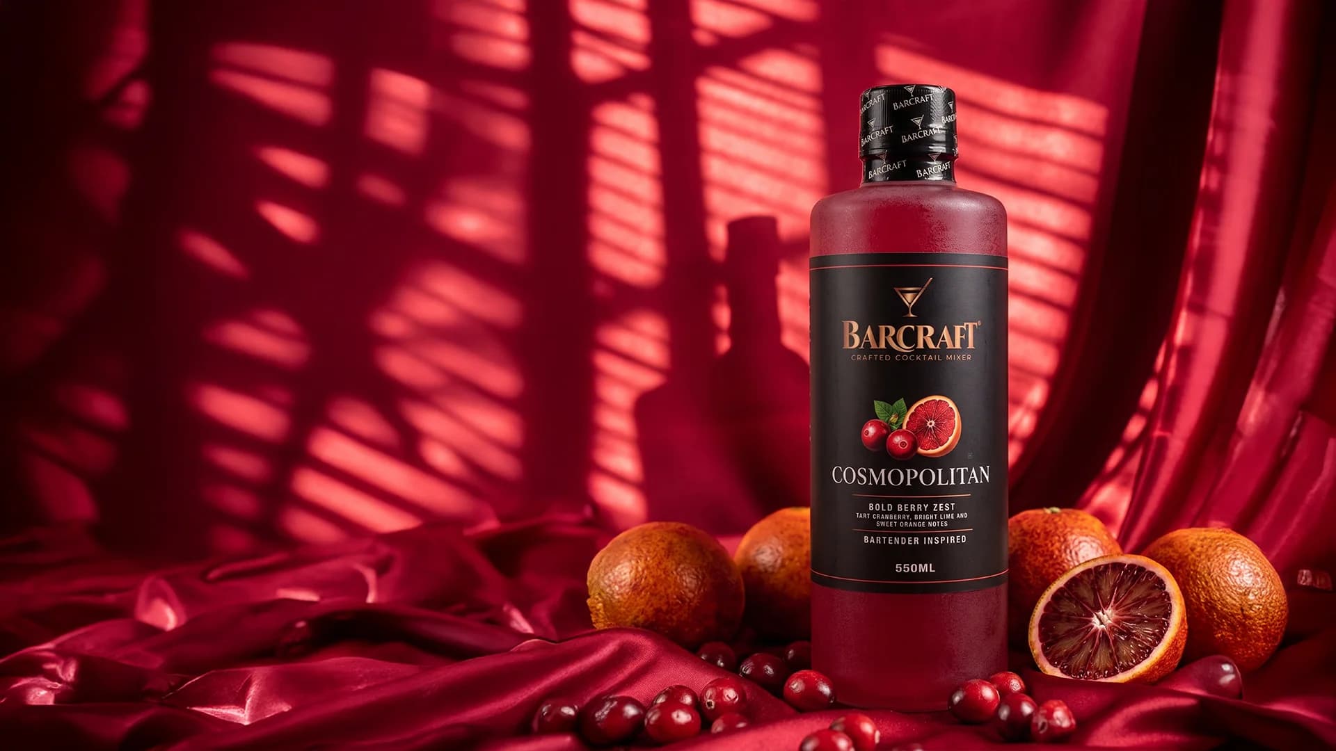 BarCraft Cosmopolitan Mixer: Tart cranberry, bright lime and sweet orange notes.